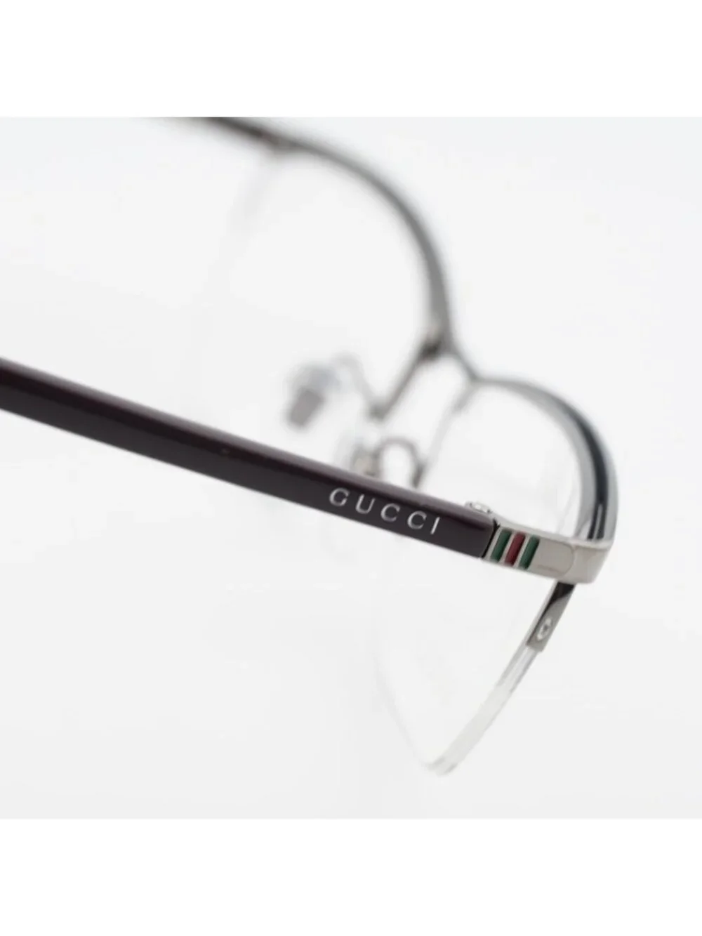 Gucci GG0856OJ 002 Eyeglasses Gunmetal 56mm Rectangle Frame